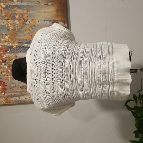 LOFT Knit Cream Sweater, size M - Picture 4 of 12